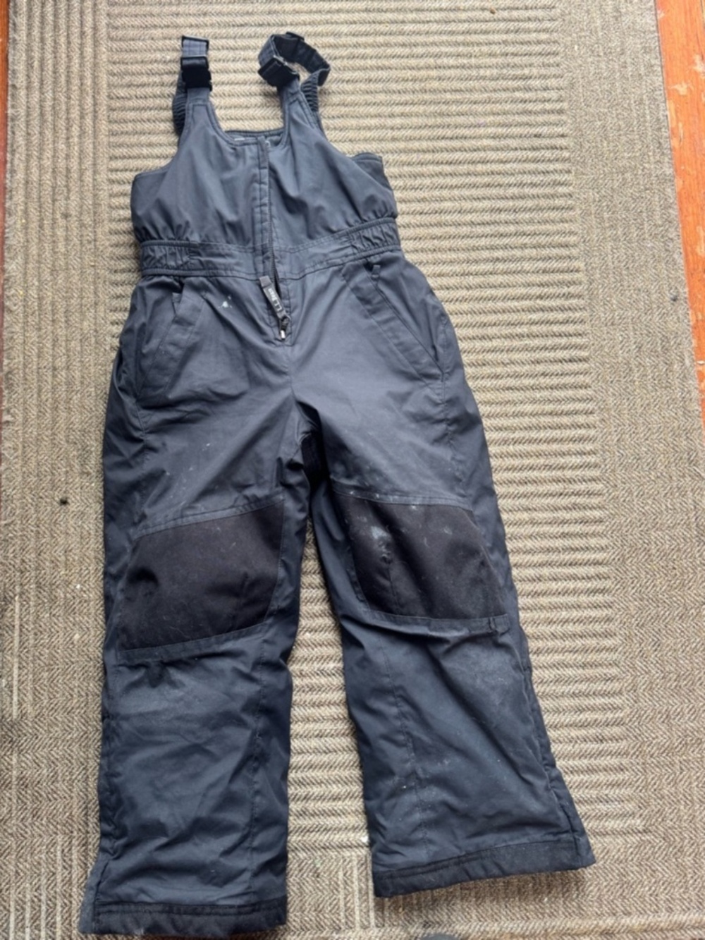 L.L. Bean Black Kids Snow Bib Pants size 5-6